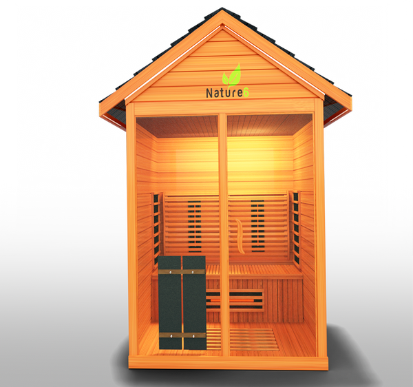  Advanced sauna featuring full-spectrum infrared heating, designed for optimal detoxification, relaxation, and enhanced wellness in your home.