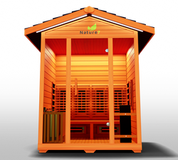  Advanced sauna featuring full-spectrum infrared heating, designed for optimal detoxification, relaxation, and enhanced wellness in your home.
