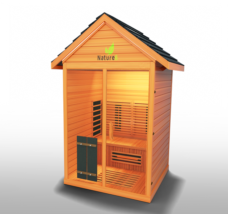  Advanced sauna featuring full-spectrum infrared heating, designed for optimal detoxification, relaxation, and enhanced wellness in your home.