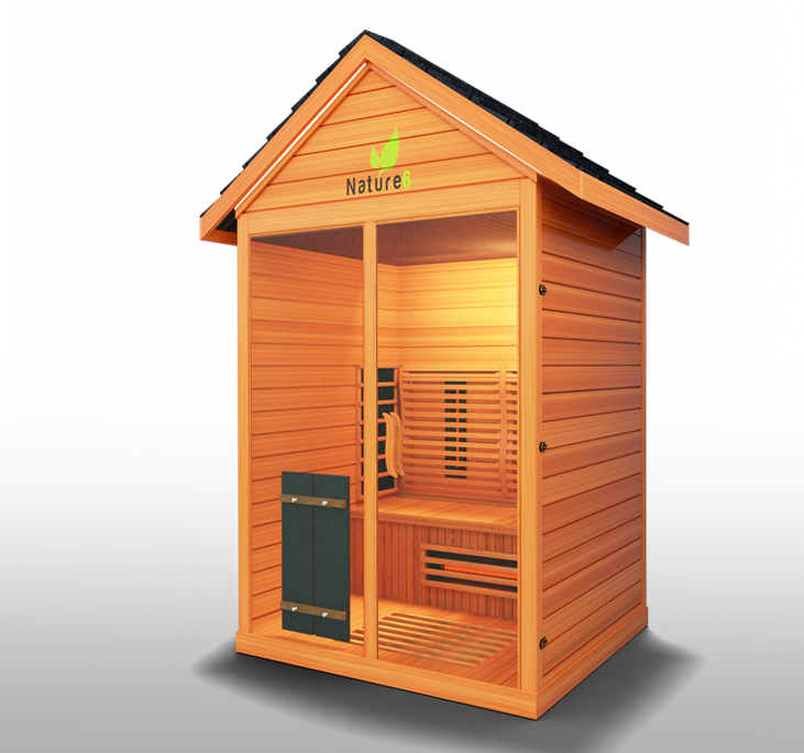  Advanced sauna featuring full-spectrum infrared heating, designed for optimal detoxification, relaxation, and enhanced wellness in your home.