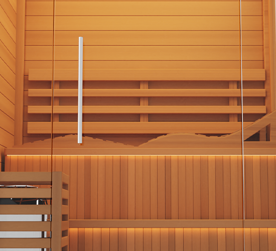 Classic Finnish sauna crafted from premium wood, offering a spacious design and authentic steam experience for ultimate relaxation and health benefits


