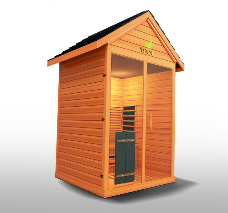  Advanced sauna featuring full-spectrum infrared heating, designed for optimal detoxification, relaxation, and enhanced wellness in your home.