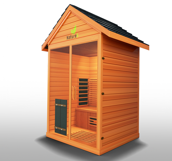  Advanced sauna featuring full-spectrum infrared heating, designed for optimal detoxification, relaxation, and enhanced wellness in your home.