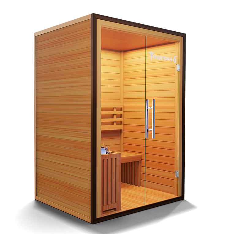 Classic Finnish sauna crafted from premium wood, offering a spacious design and authentic steam experience for ultimate relaxation and health benefits


