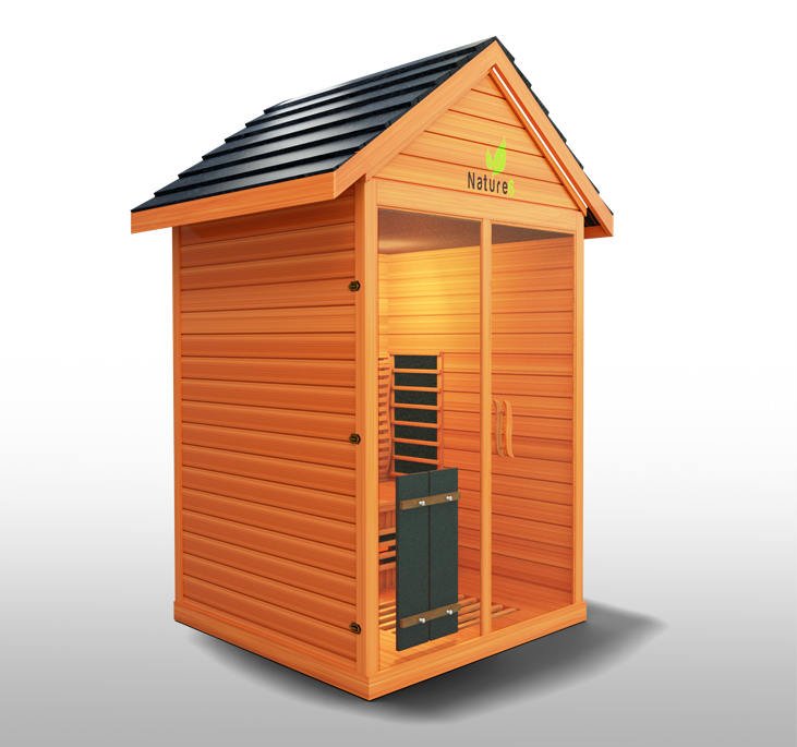  Advanced sauna featuring full-spectrum infrared heating, designed for optimal detoxification, relaxation, and enhanced wellness in your home.